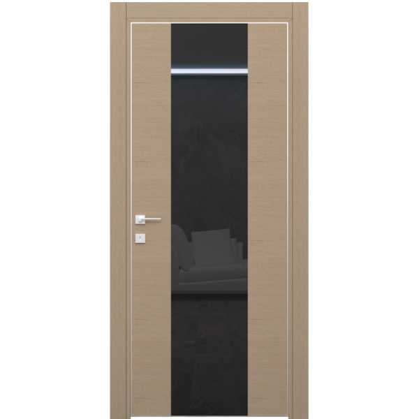 Двері Dooris GLASS WOOD GW07 шпон