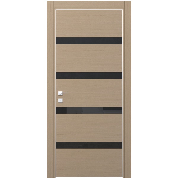 Двери Dooris GLASS WOOD GW03 шпон