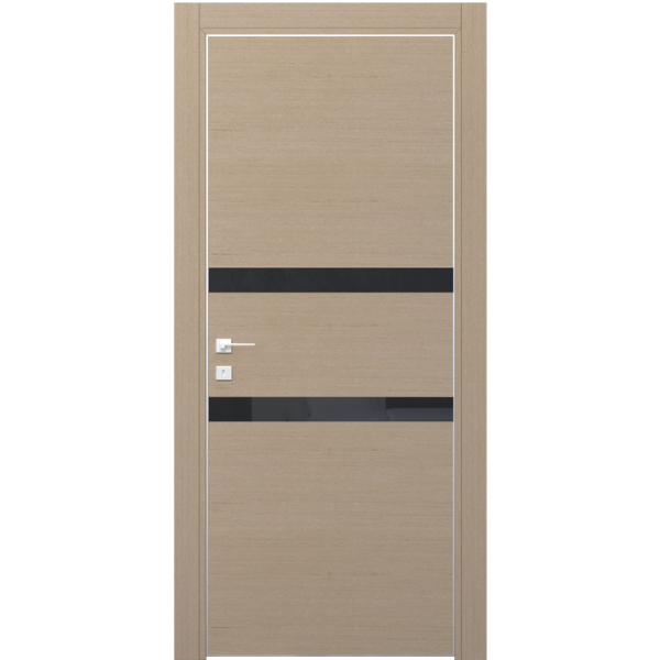 Двери Dooris GLASS WOOD GW02 шпон